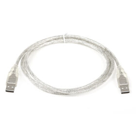 USB ERKEK-ERKEK KABLO 1.5 METRE ŞEFFAF (K0)