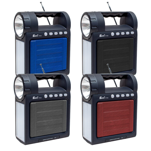 USB/SD/FM/BLUETOOTH DESTEKLİ FENERLİ TAŞINABİLİR HOPARLÖR FP-26 (K0) - Görsel 3