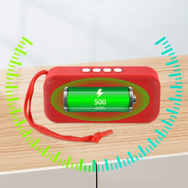 USB/SD/FM/BLUETOOTH DESTEKLİ TAŞINABİLİR WIRELESS HOPARLÖR-516 (K0) - Görsel 3