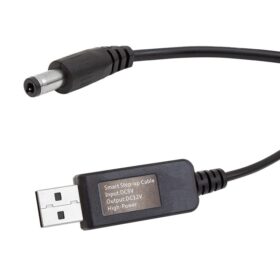 USB TO DC 5.5*2.5MM UÇLU 12 VOLT - 1 AMPER 5 VOLT TO 12 VOLT ÇEVİRİCİ ADAPTÖR (K0)