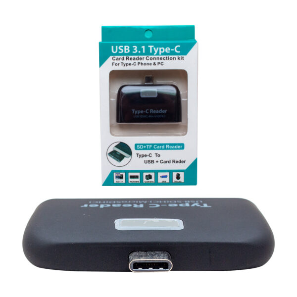 USB TYPE-C 3.1 SD+TF KART OKUYUCU KİT (K0) - Görsel 3