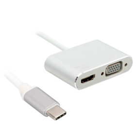 USB TYPE-C TO HDMI-VGA ADAPTÖR 2 IN 1 APARAT (K0)