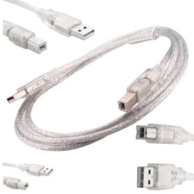 USB YAZICI KABLOSU 1.5 METRE 2.0V ŞEFFAF (K0)