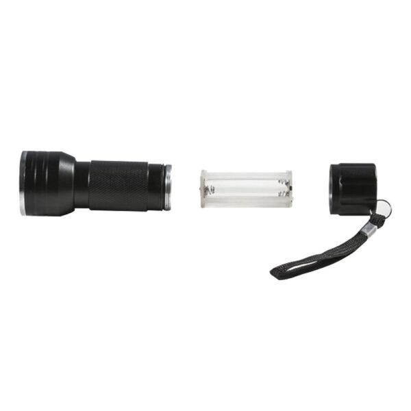 UV IŞINLI 21 LEDLİ 10 CM METAL KASA PİLLİ EL FENERİ (K0) - Görsel 3