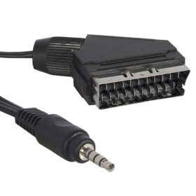 UYDU ALICISI AV KABLO 3.5 MM ST ERKEK/SCART KABLO 1.2 METRE KISA JACK (TİVİBULAR İÇİN) (K0)