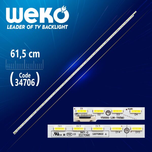 V500D2-LS1-TREM1- 56 LED 61.5 CM - (RİGHT) - (WK-692) (K0)