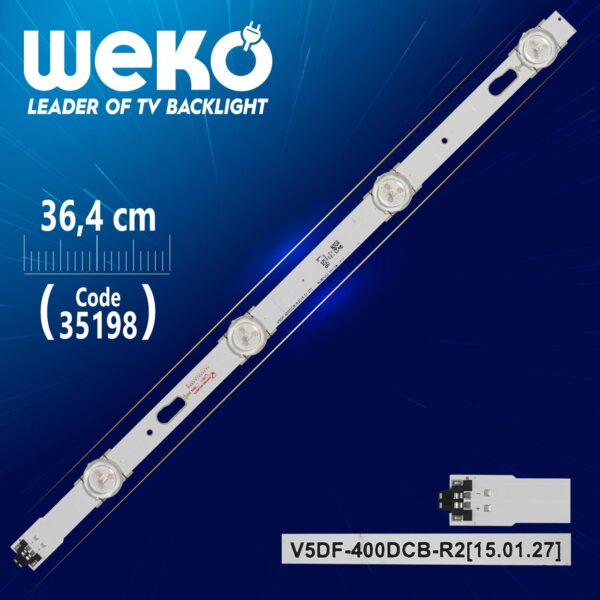 V5DF-400DCB-R2 - 36.4 CM 4 LEDLİ - (WK-449) (K0)