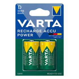VARTA 1.2 VOLT - 3000 MAH NI-MH BÜYÜK D BOY ŞARJLI PİL 2LI PAKET (K0)