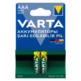 VARTA NI-MH 1.2V 1000 MAH HR03 AAA ŞARJLI 2Lİ İNCE KALEM PİL (K0)