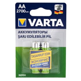 VARTA NI-MH 1.2V 2700 MAH HR6 AA ŞARJLI 2Lİ KALEM PİL (K0)