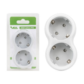 VE-2211-3SGW A CLASS 2Lİ DİKEY ÇOKLU PRİZ (MADE IN MALAYSIA) (K0)
