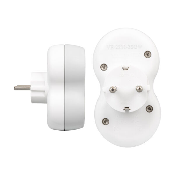 VE-2211-3SGW A CLASS 2Lİ DİKEY ÇOKLU PRİZ (MADE IN MALAYSIA) (K0) - Görsel 2