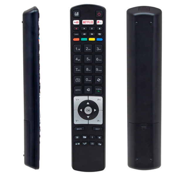 VESTEL RC 5118F BLACK FPLAY NETFLİX-YOUTUBE-PLAY TUŞLU LCD-LED TV KUMANDA (K0) - Görsel 2