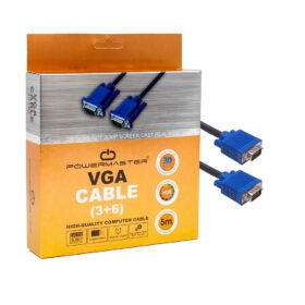 VGA KABLO 15 PİN 3+6 ERKEK/ERKEK 5M KUTULU (K0)