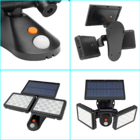 W770A SENSÖRLÜ 144 SMD LEDLİ SOLAR AYDINLATMALI DUVAR LAMBASI (K0)
