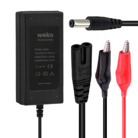 12.6 VOLT - 3 AMPER 5.5*2.5 + KROKODİL UÇLU LEDLİ YERLİ ÜRETİM MASAÜSTÜ ŞARJ ADAPTÖRÜ (OUT:12V3A) (K0)