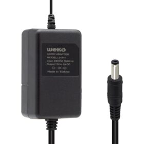 12 VOLT - 2 AMPER 5.5*2.1 UÇLU YERLİ ÜRETİM PLASTİK KASA MASAÜSTÜ ADAPTÖR (K0)