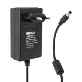 12 VOLT - 3.2 AMPER - 38 WATT 5.5*2.5 UÇLU PLASTİK KASA PRİZ TİP ADAPTÖR KUTULU YERLİ ÜRETİM (K0)