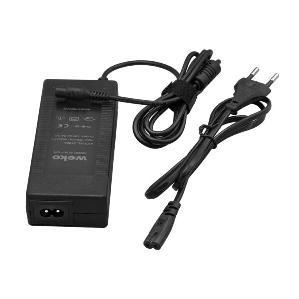 42 VOLT - 2 AMPER ELEKTRİKLİ BİSİKLET ŞARJ CİHAZI LI-ION LİTYUM PİLLER İÇİN 3 PİNLİ MASAÜSTÜ GİNGER ŞARJ CİHAZI (K0) - Görsel 3