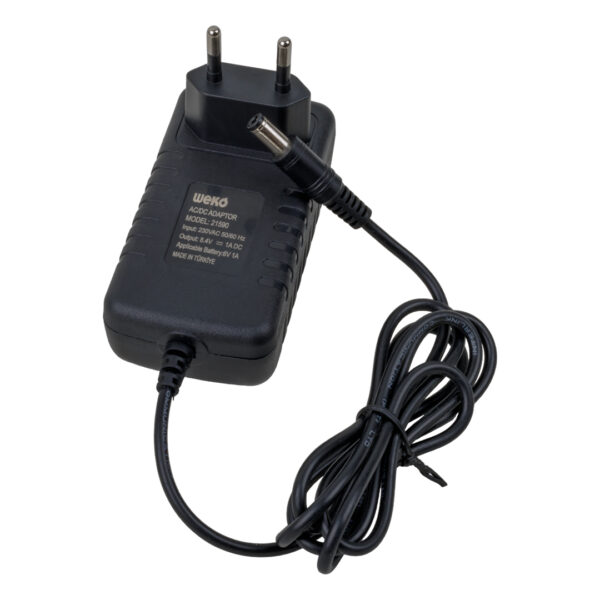 8.4 VOLT - 1 AMPER - 8.4 WATT 5.5*2.5 UÇLU LİTYUM PİL LEDLİ YERLİ ÜRETİM ŞARJ ADAPTÖRÜ (OUT:6V-1A) (K0) - Görsel 3