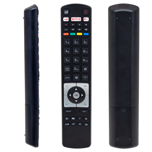 VESTEL RC 5118F BLACK FPLAY NETFLİX-YOUTUBE-PLAY TUŞLU LCD-LED TV KUMANDA (K0)