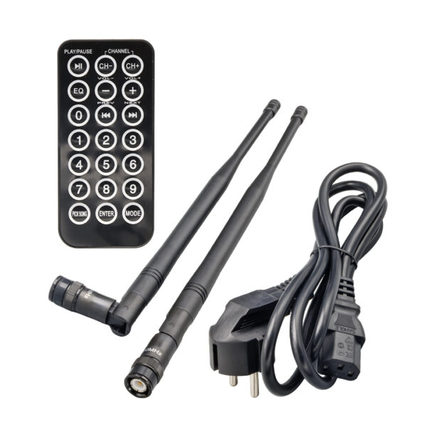 WESTA WAP-12505 300 WATT 12 2 YOLLU 2 EL TELSİZ MİKROFONLU BLUETOOTH ÖZELLİKLİ ŞARJLI AKTİF KABİN HOPARLÖR (K0) - Görsel 3