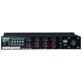 WESTA WM-250UT 250W 100V/70V/4-16 OHM USB/EKO/BT/UK 6 BÖLGELİ 4 MİK.GİRİŞ TRAFOLU ANFİ (K0)