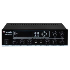 WESTA WM-605U 2 BÖLGELİ 2 MİK. GİRİŞLİ 100 WATT TRAFOLU ANFİ (K0)