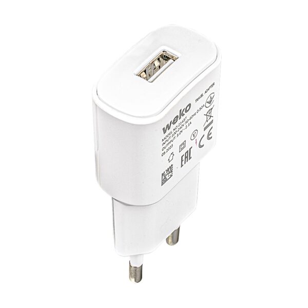WK-21437 IP 2.1 AMPER ŞARJ BAŞLIK ADAPTÖRÜ + LIGHTNING KABLO (NO:3) (K0) - Görsel 2