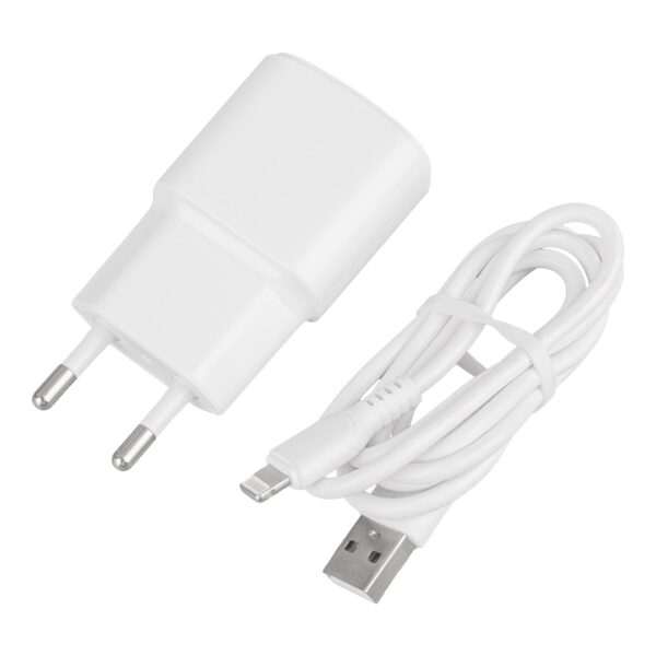 WK-21437 IP 2.1 AMPER ŞARJ BAŞLIK ADAPTÖRÜ + LIGHTNING KABLO (NO:3) (K0) - Görsel 4