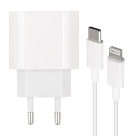 WK-21443 PD-C 20 WATT TYPE-C ŞARJ BAŞLIK ADAPTÖRÜ + TYPE-C TO LIGHTNING KABLO (NO:9) (K0)