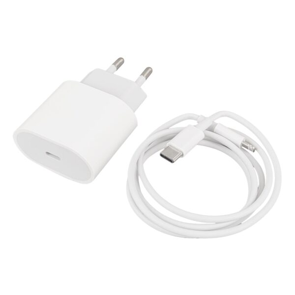 WK-21443 PD-C 20 WATT TYPE-C ŞARJ BAŞLIK ADAPTÖRÜ + TYPE-C TO LIGHTNING KABLO (NO:9) (K0) - Görsel 4