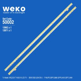 WKSET-5002 13962X1 13971X1 LG INNOTEK V6 32INCH 2 ADET LED BAR (K0)