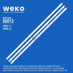 WKSET-5013 34531X1 34532X2 SVS320AD7 3 ADET BAR LED (K0)