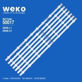WKSET-5017 34546X1 34548X6 50DLED 7 ADET LED BAR (K0)
