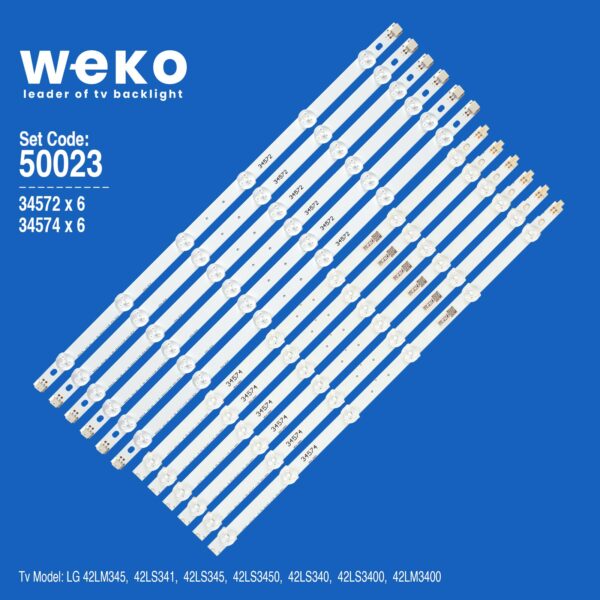 WKSET-5023 34572X6 34574X6 42 ROW REV0.8 12 ADET LED BAR (K0)