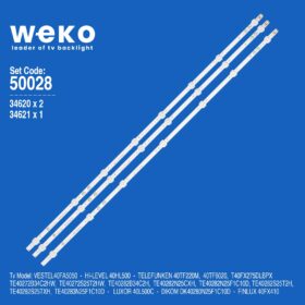 WKSET-5028 34620X2 34621X1 17DLB40VXR1 - LB40017 3 ADET LED BAR (K0)