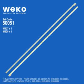 WKSET-5051 34827X1 34828X1 42 V13 ART TV REV 0.6 2 ADET LED BAR (K0)