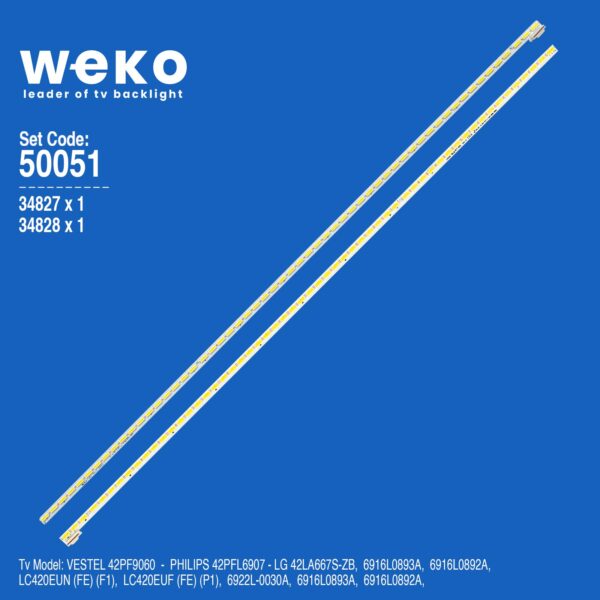 WKSET-5051 34827X1 34828X1 42 V13 ART TV REV 0.6 2 ADET LED BAR (K0)