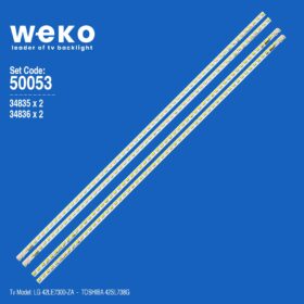 WKSET-5053 34835X2 34836X2 LG INNOTEK 42 REV 0.6 57EA 4 ADET LED BAR (K0)