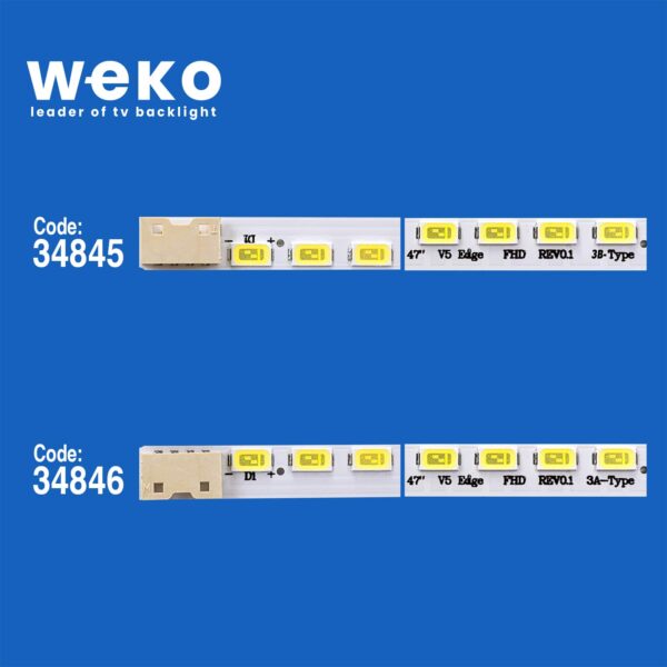 WKSET-5058 34845X2 34846X2 47 V5 EDGE FHD REV 0.1 4 ADET LED BAR (K0)