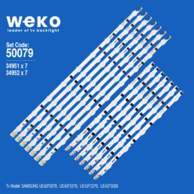 WKSET-5079 34951X7 34952X7 SAMSUNG 2013SVS42F 14 ADET LED BAR (K0)