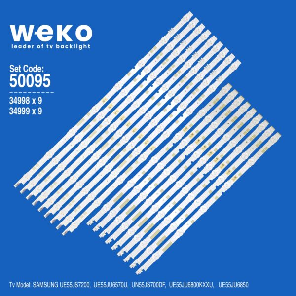 WKSET-5095 34998X9 34999X9 V5DR_550 18 ADET LED BAR (K0)