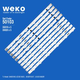 WKSET-5103 35019X5 35020X5 39-3535LED-60EA 10 ADET LED BAR (K0)