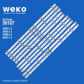 WKSET-5107 35034X3 35035X2 35036X3 35037X2 42 V14 SLİM DRT REV0.6 10 ADET LED BAR (K0)