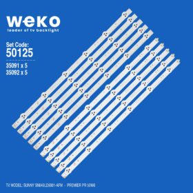WKSET-5125 35091X5 35092X5 SVJ490A06_REV03_6LED 10 ADET LED BAR (K0)