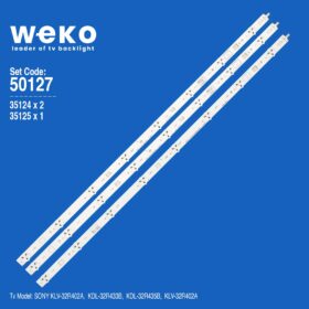 WKSET-5127 35124X2 35125X1 LG INNOTEK 32 INCH WXGA NDSOEM 3 ADET LED BAR (K0)