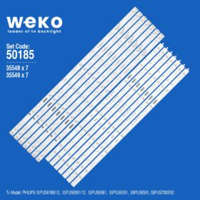 WKSET-5185 35548X7 35549X7 YX-55072010-3B555-0-A-5C1 14 ADET LED BAR (K0)