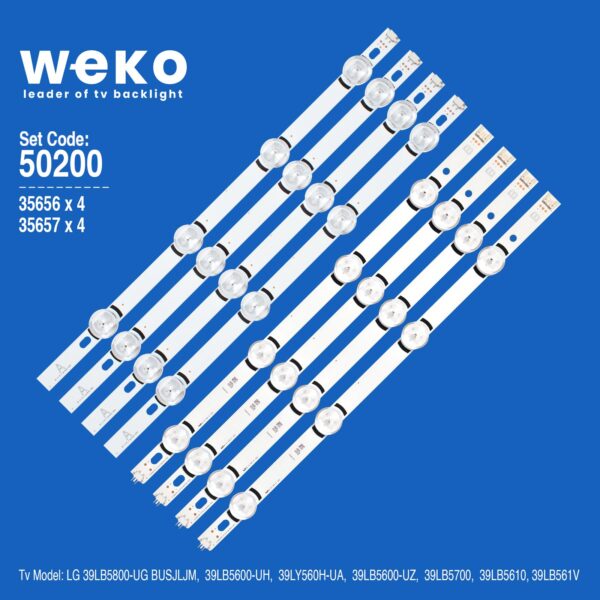 WKSET-5200 35656X4 35657X4 LG INNOTEK DRT 3.0 39 8 ADET LED BAR (K0)