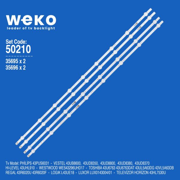 WKSET-5210 35695X2 35696X2 SVV430A57 4 ADET LED BAR (K0)